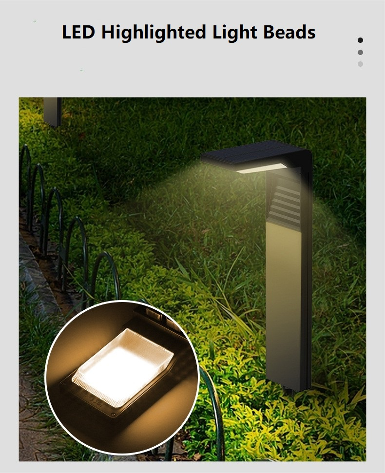 HH0801 Hot Sales Solar LED Outdoor Light Garden Waterproof Solar Pathway Lights Solar Garden Lights Outdoor Waterproof LED Decor