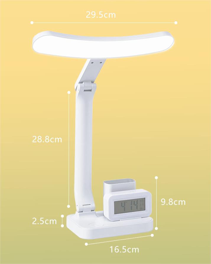 Stylish Arc Eye Table Light With Alarm Clock