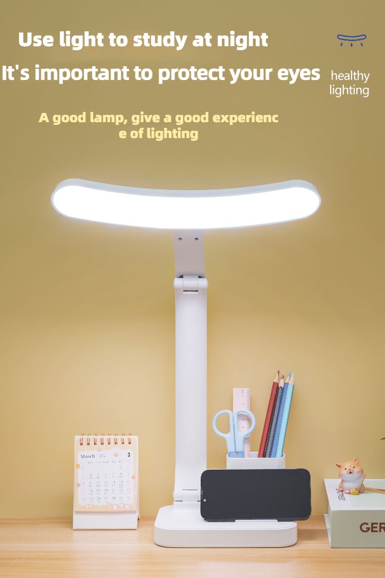 Stylish Arc Eye Table Light With Alarm Clock