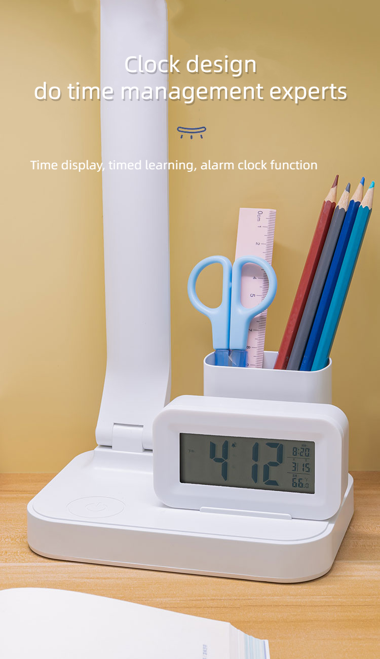 Stylish Arc Eye Table Light With Alarm Clock