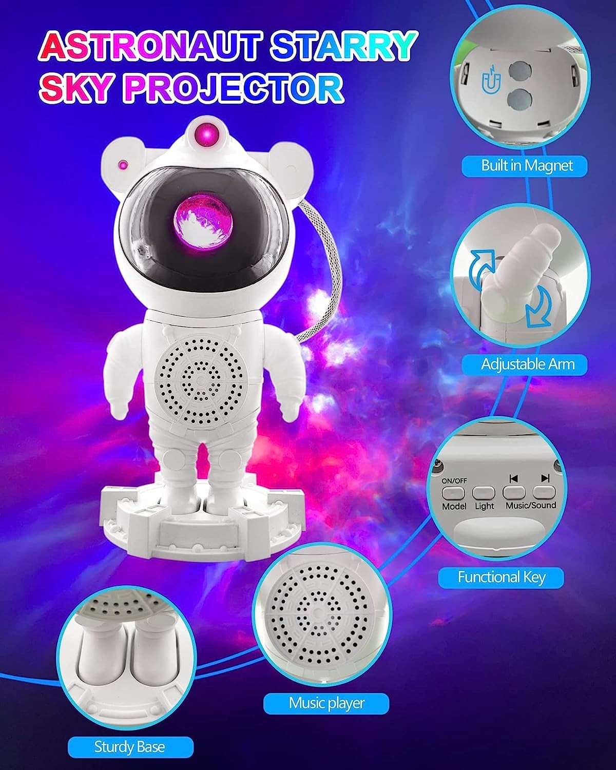 HH-515Astronaut Starry Sky Projector Light