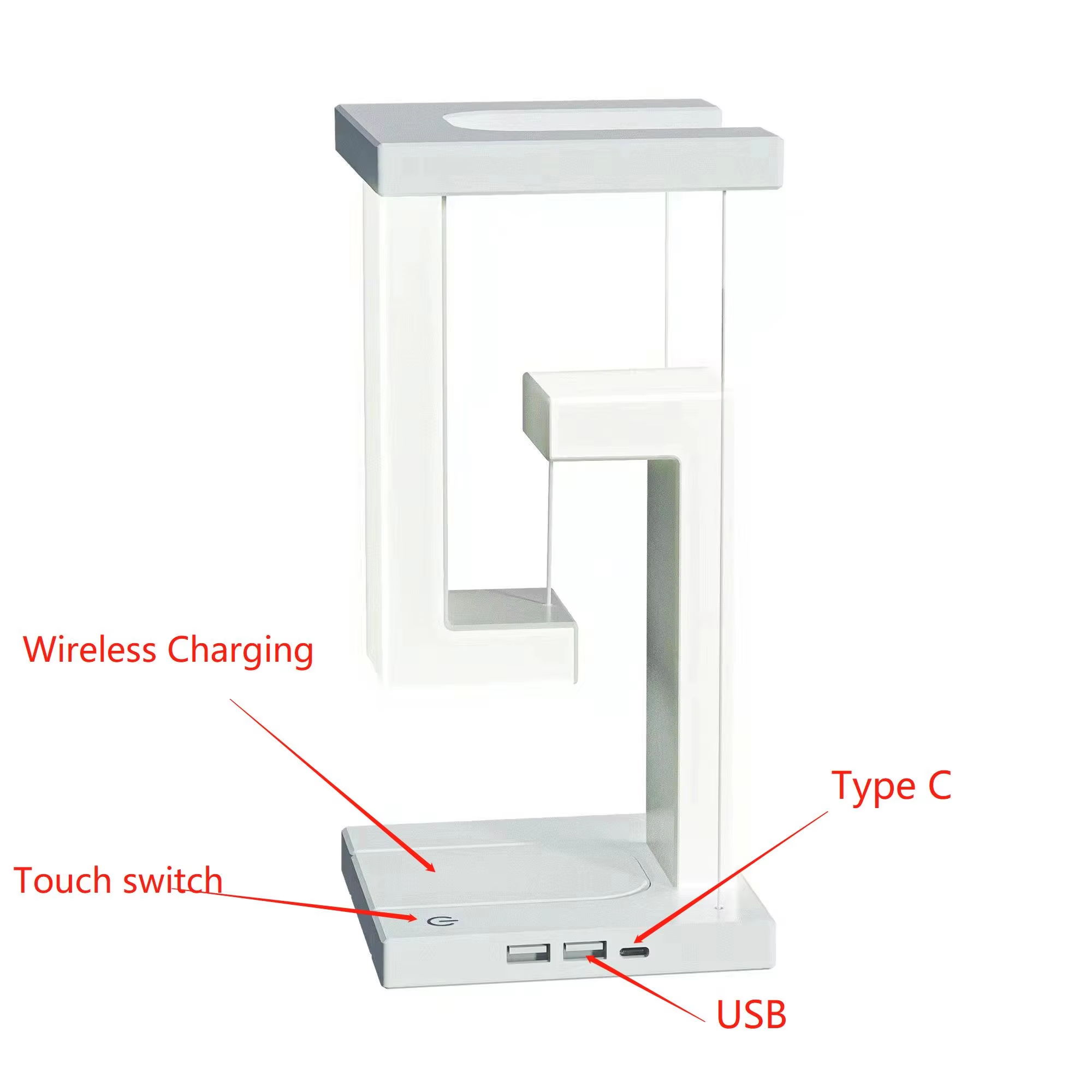 HHS020 Levitating Floating Wireless LED Desk Lamp