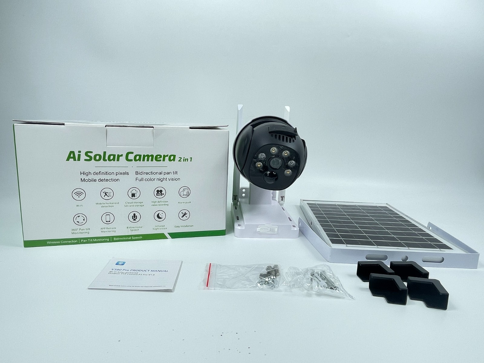 1080P Security Cameras Wireless Outdoor With Solar Panel