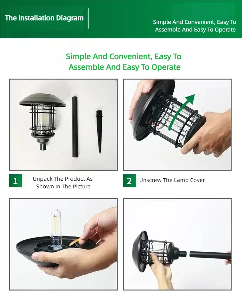 HHS-1901 LED Solar Spike Light