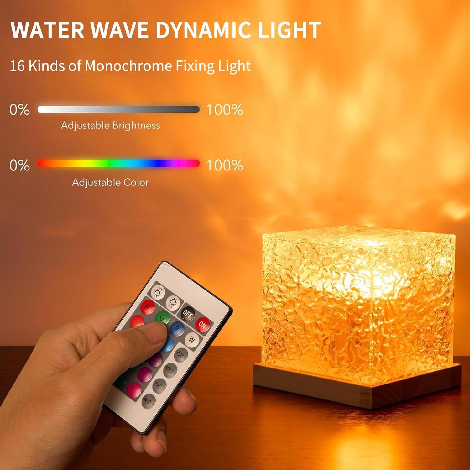 HHN-1636 Water ocean Ripple wave Led Decor Night Light