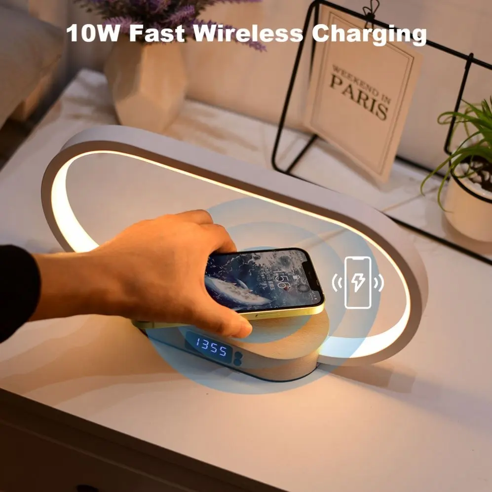 HHN-1709 -WR08 LED Wireless Charging Table Lamp