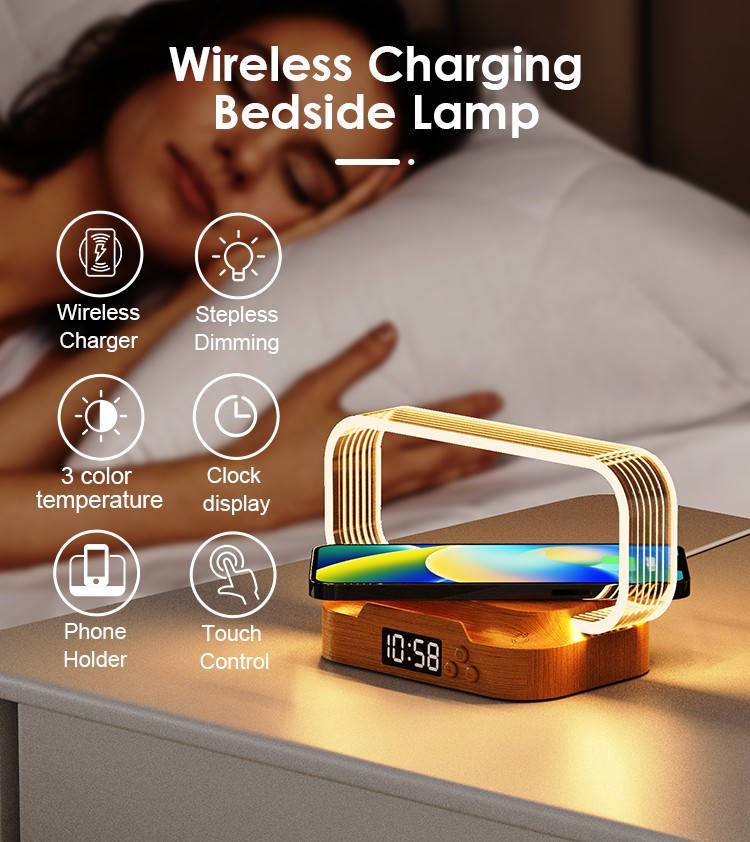 HHN-1707-WR06C LED Wireless Charging Table Lamp