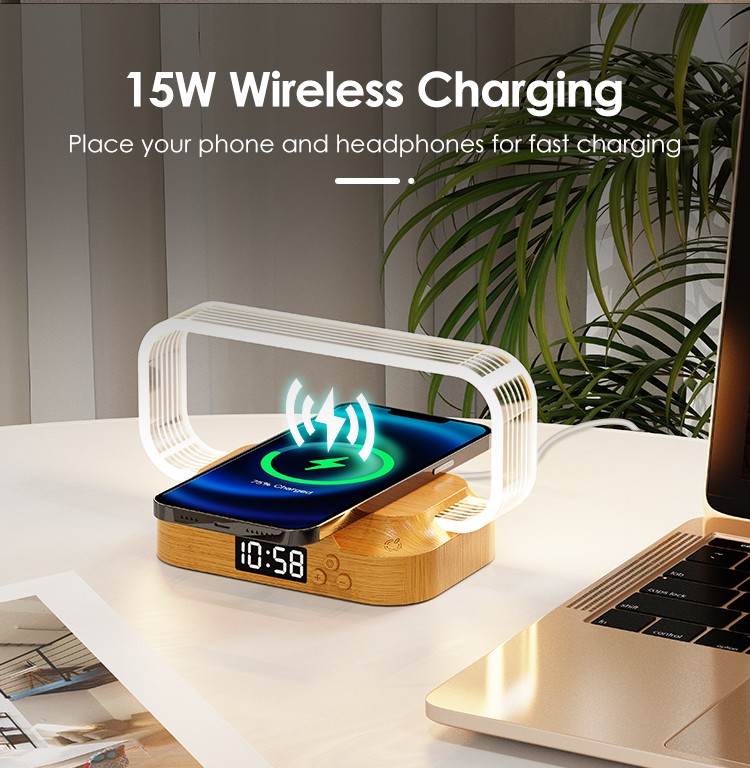 HHN-1707-WR06C LED Wireless Charging Table Lamp