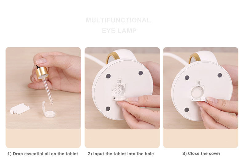 Fashionable Eye Protection Multifunction  LED Desk Lamp With Pen And Phone Holder Detachable With Make UP Mirror Lamp