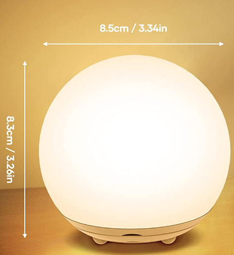 HH-215 Multi Functional 3D Night Light 6 Color Modern Decorative Lighting Bedroom Night Light Ball Led Table Lamp ABS Minimalism