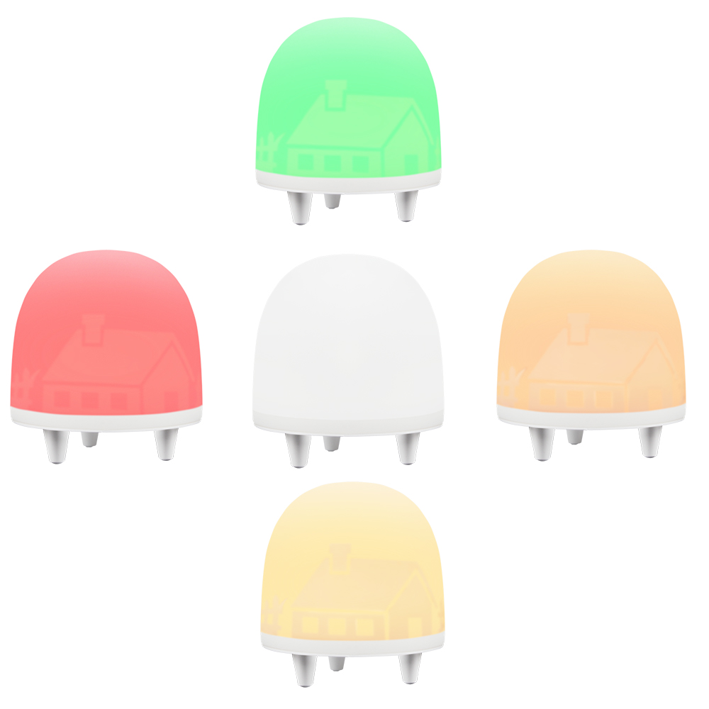 HH196 Cute 12 Colors Jellyfish Lamp LED Baby Night Light Creative Light Touch Switch RGB Light Soft For Midnight Eye Protection