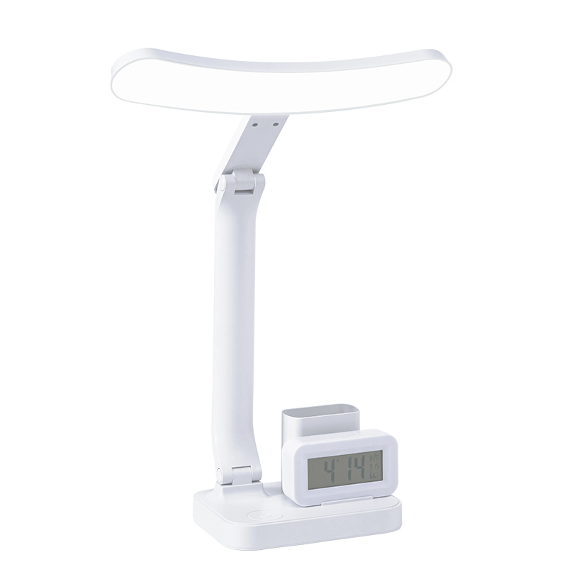 HHT-Q216 Stylish Arc Eye Table Light With Alarm Clock(Plug in)