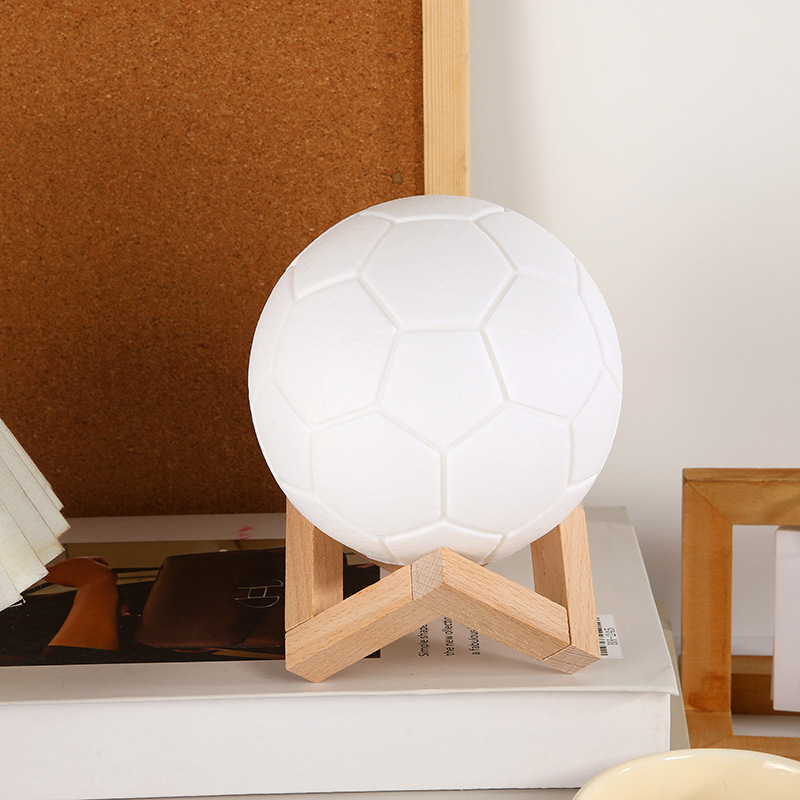 3D Creative 12cm LED Football Lamp