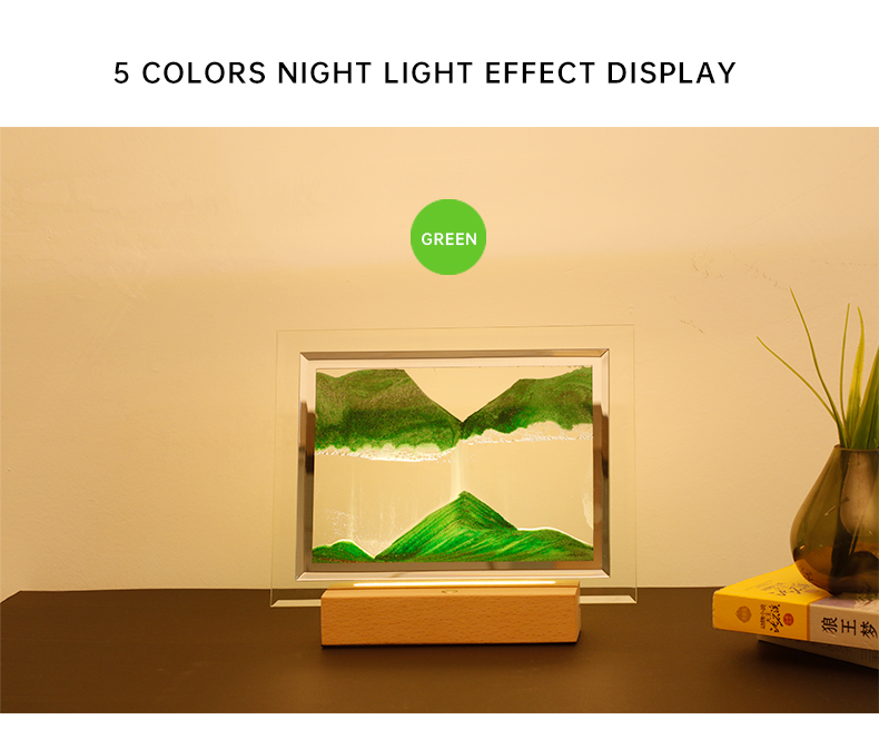 HHJ11F Flowing Sand Painting Night Light