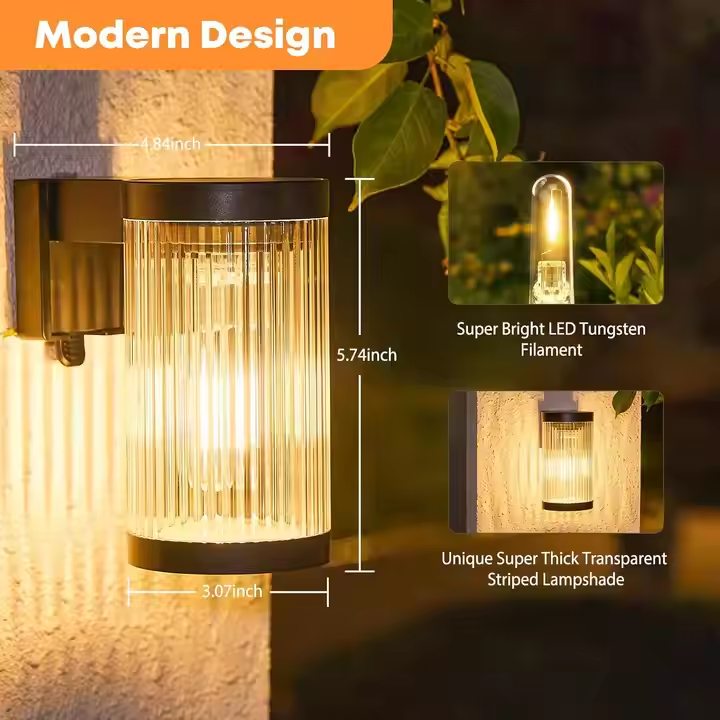 HH-F248B Solar Garden Wall Light