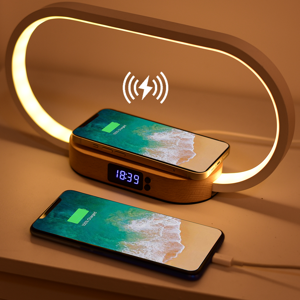 HHN-1709 -WR08 LED Wireless Charging Table Lamp